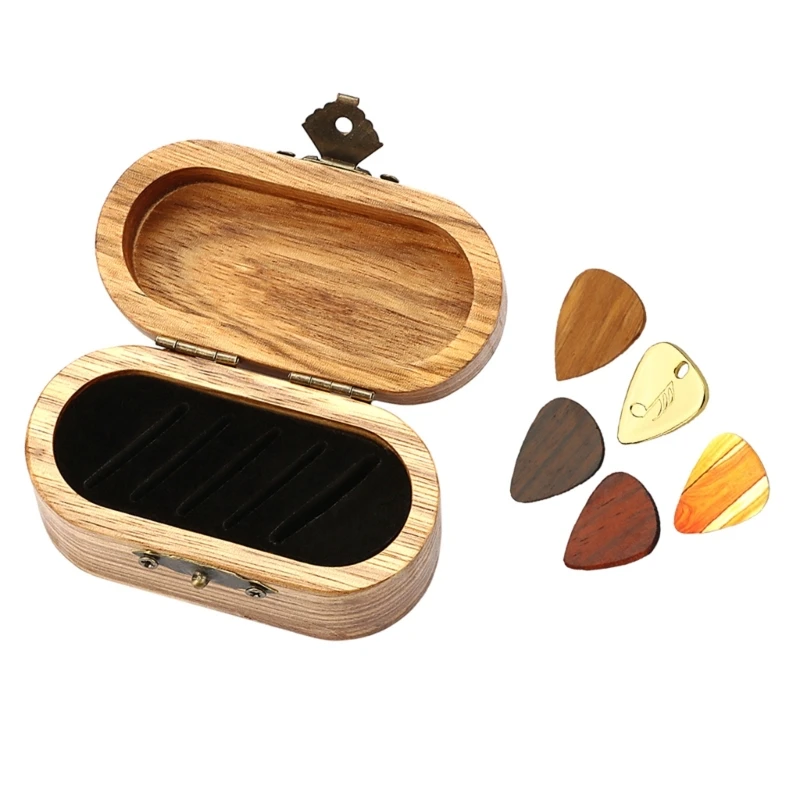 Portable Guitar Pick Storage Box, Container, Holder, Collector, Gift for Guitarist, 5 Guitar Pick