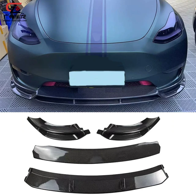 For Tesla Model Y 2021 2022 BodyKit Rear Bumper Diffuser Lip Splitter Apron  Styling Exterior Tuning Accessories Matte Black - AliExpress