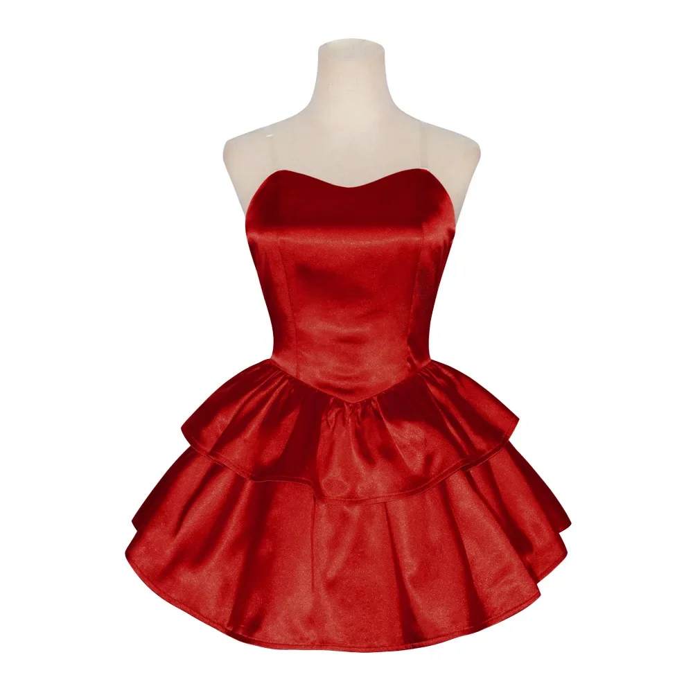 Generic Red Strapless Tube Dress Costume for Women (Unofficial)