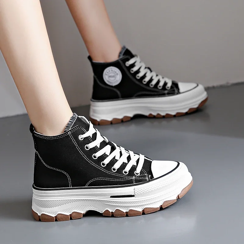 Zapatos Converse Run Star Converse Negras Plataforma Imitacion