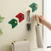 Dopamine Color Simple Arrow Punch-free Hook Traceless Kitchen Bathroom Toilet Universal Strong Sticky Hook Wall Hooks 2