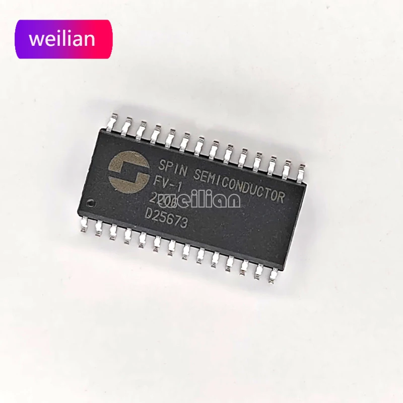 SPN1001-FV1 FV-1 SOP-28 SPIN 오디오 칩, Nwe 미세 재료 100%, 새로운 재고, 1-100 PCs