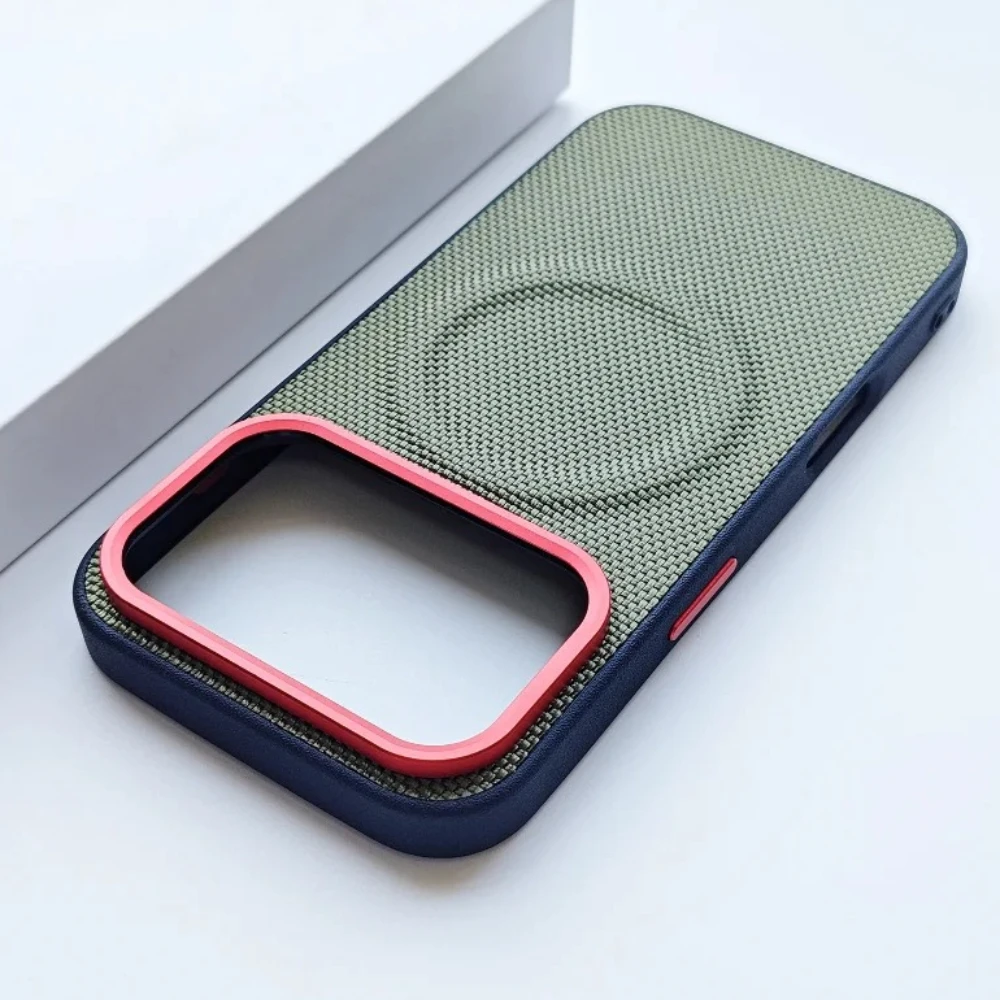 Luxury Technology Woven Matte Phone Case with MagSafe Protection Cover