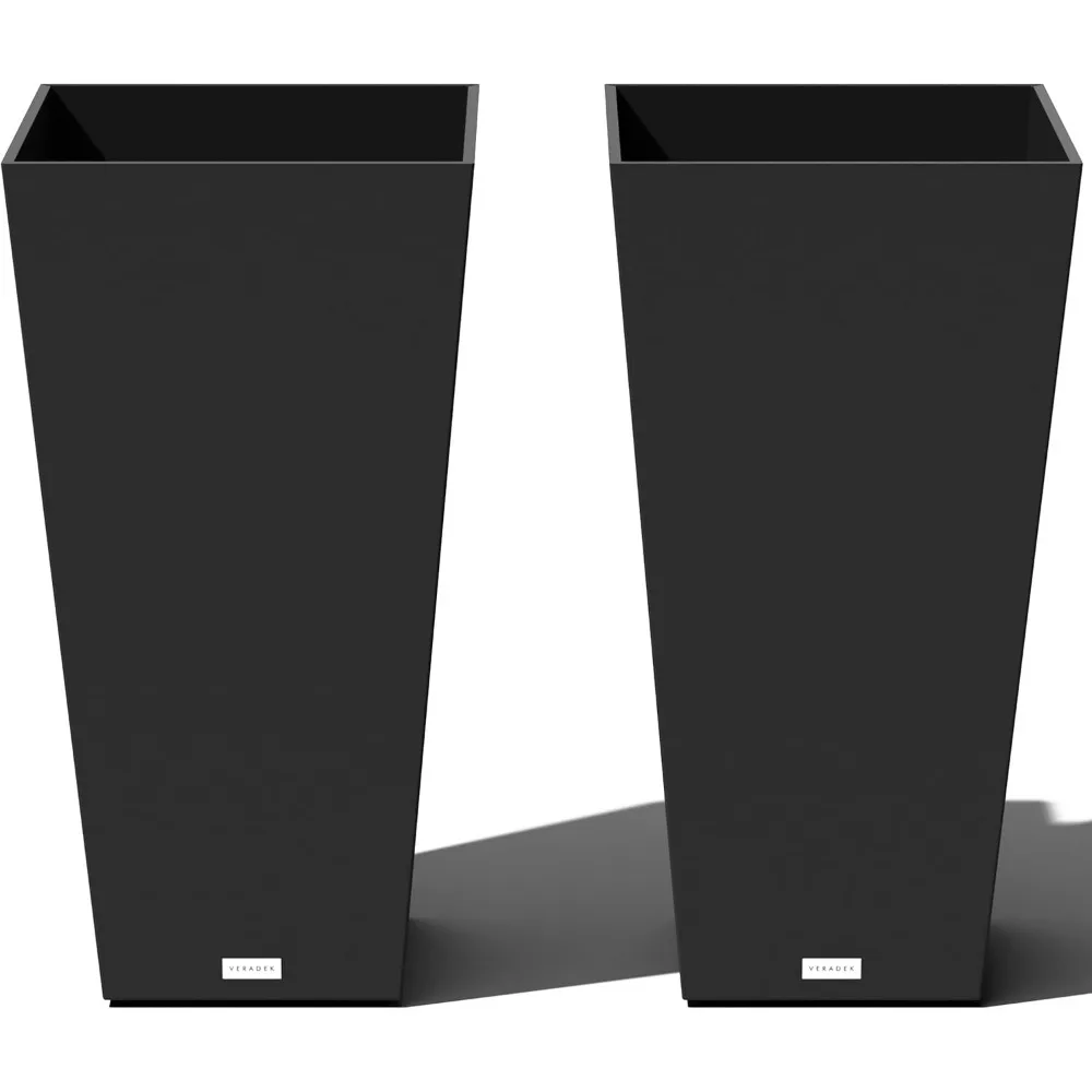 V-Resin Indoor/Outdoor Taper Planter, Set of 2 2