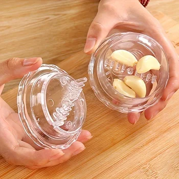 1/2Pcs Manual Portable Garlic Crusher - Twist Kitchen Gadget for Crushing Garlic and Ginger, Easy to Use and Clean