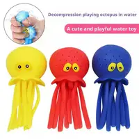 Baby Bath Toys Sponge Water Absorbing Octopus Squeezing Stress Relief Toys Summer Swimming Play Water Bath Toy for Children - Image 3