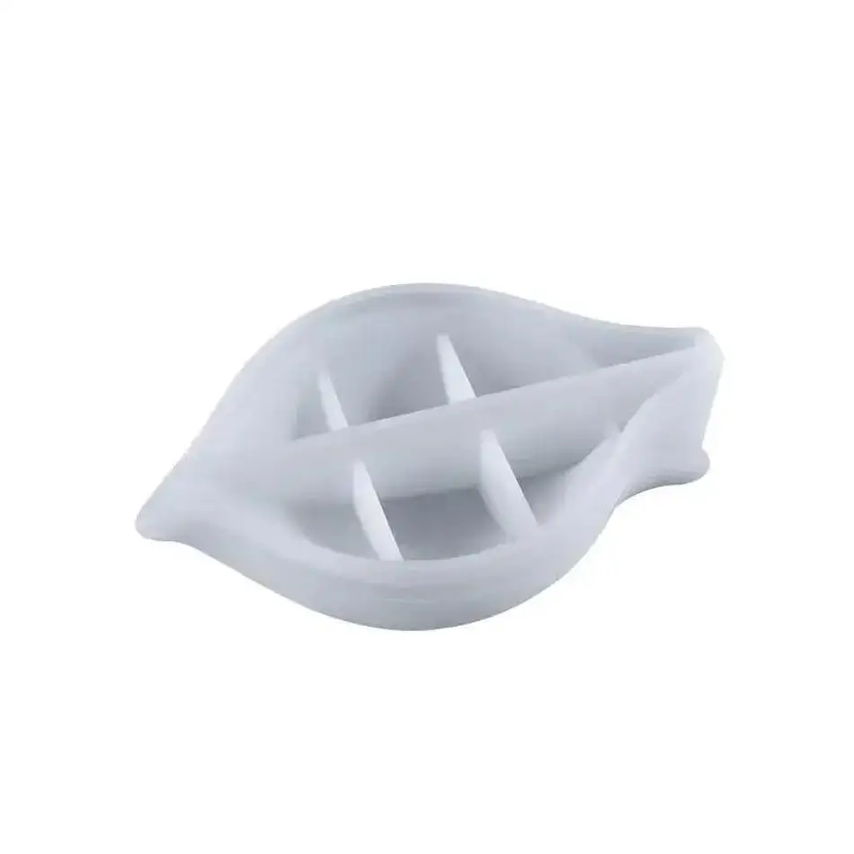 1 Pcs DIY Handmade Leaf Shape Soap Dish Silicone Mold Drain Soap Holder Box Mold Plate Storage Tray Mold Tray Gadget New