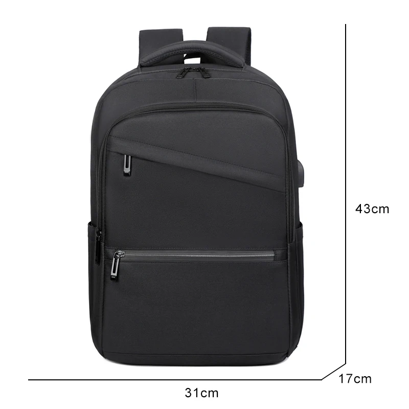 New Fashion Backpack Oxford Cloth Waterproof Multifunctional Handbag Large Capacity Laptop Bag 15'6 Unisex With USB Travel Bag