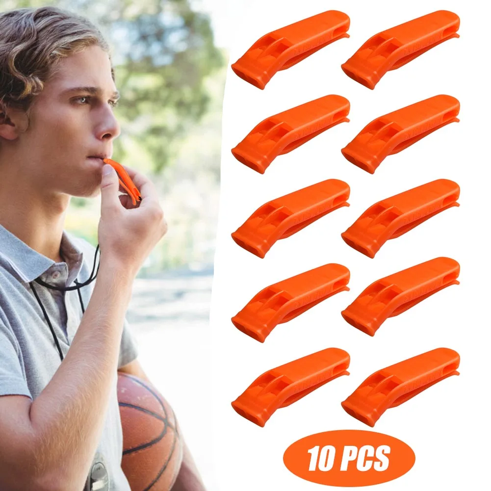 1-10PCS Outdoor Survival Whistle Diving Basketball Match Double Pipe Dual Band Whistle Camping Hiking Rescue Emergency survival whistle sports whistle metal whistle