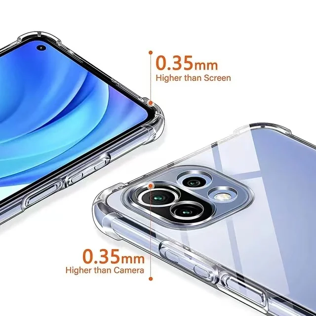1,5 mm dicke Air-Bag-Klarhülle für Xiaomi Mi 11 Lite 12S 12X 11T 12T 13 13T Pro Mi11 Ultra Mi12 NE Mi13 Lite 5G Cover Cases – Detail 4