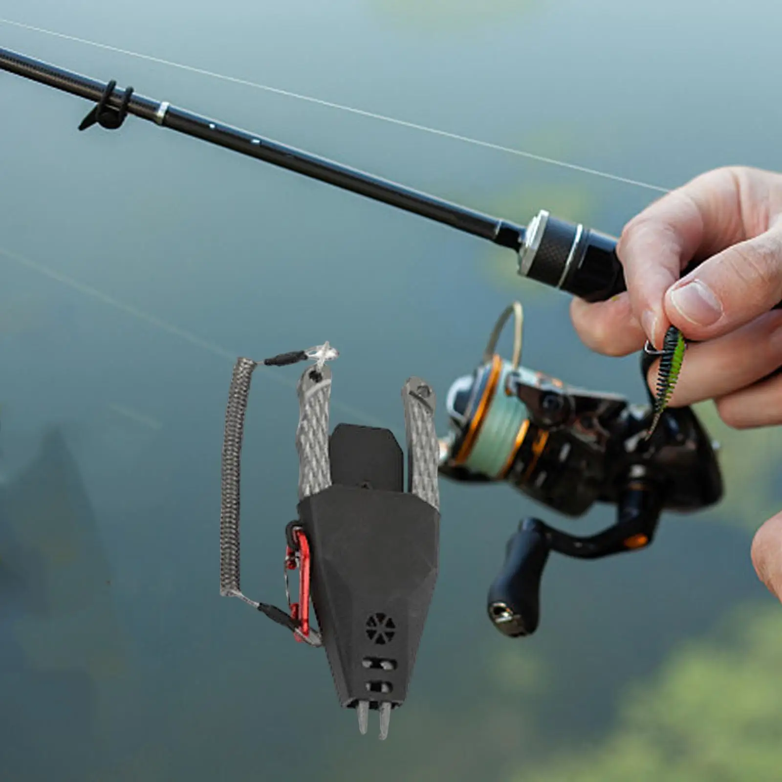 Fishing Pliers Sheath Only, Fishing Tool Holder, Durable 360 Degree  Rotatable Belt Clip Waterproof Portable Fishing Plier Bag
