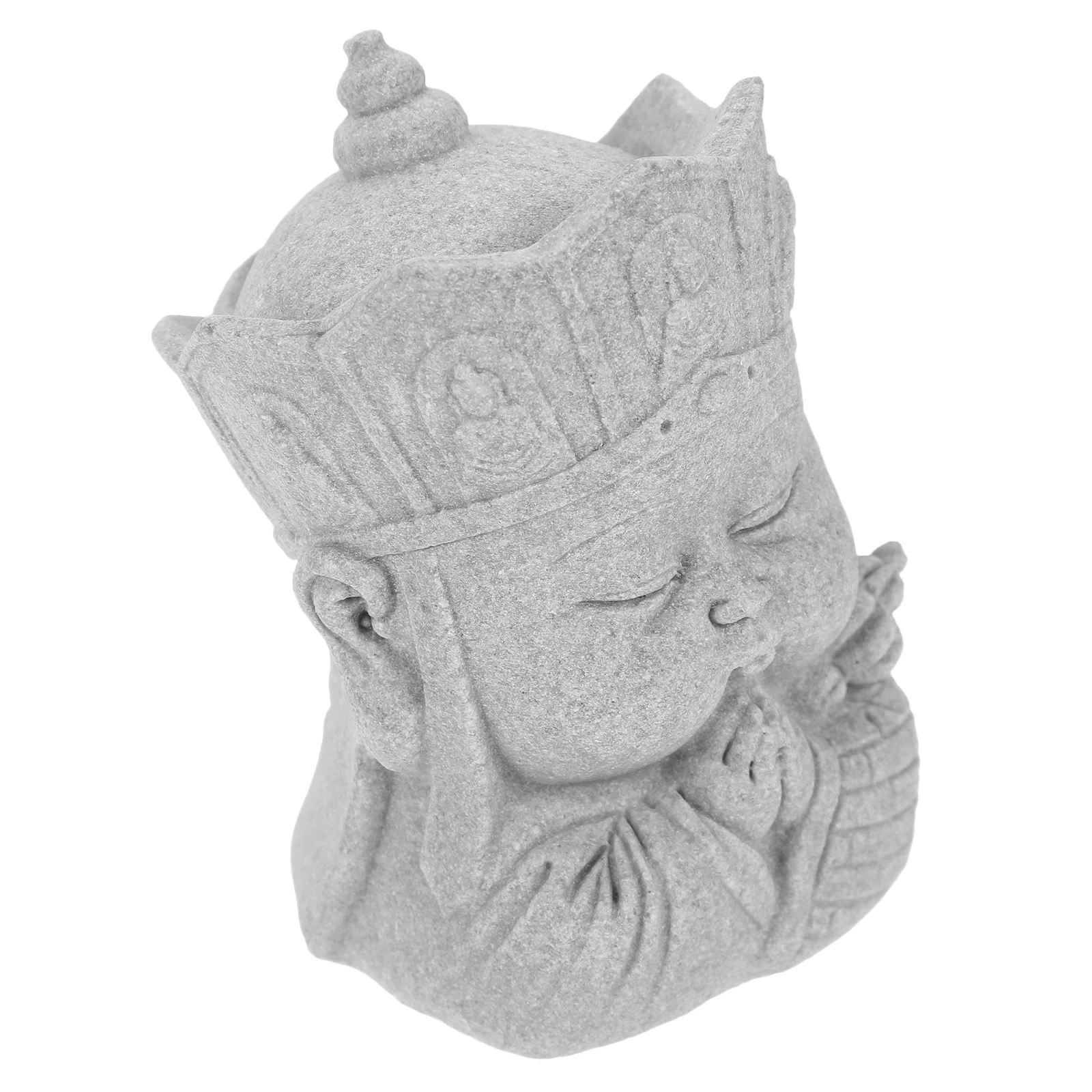 

Cute Buddha Figure Aquarium Decor Sandstone Buddha Shape Figurine Fish Tank Buddha Statue