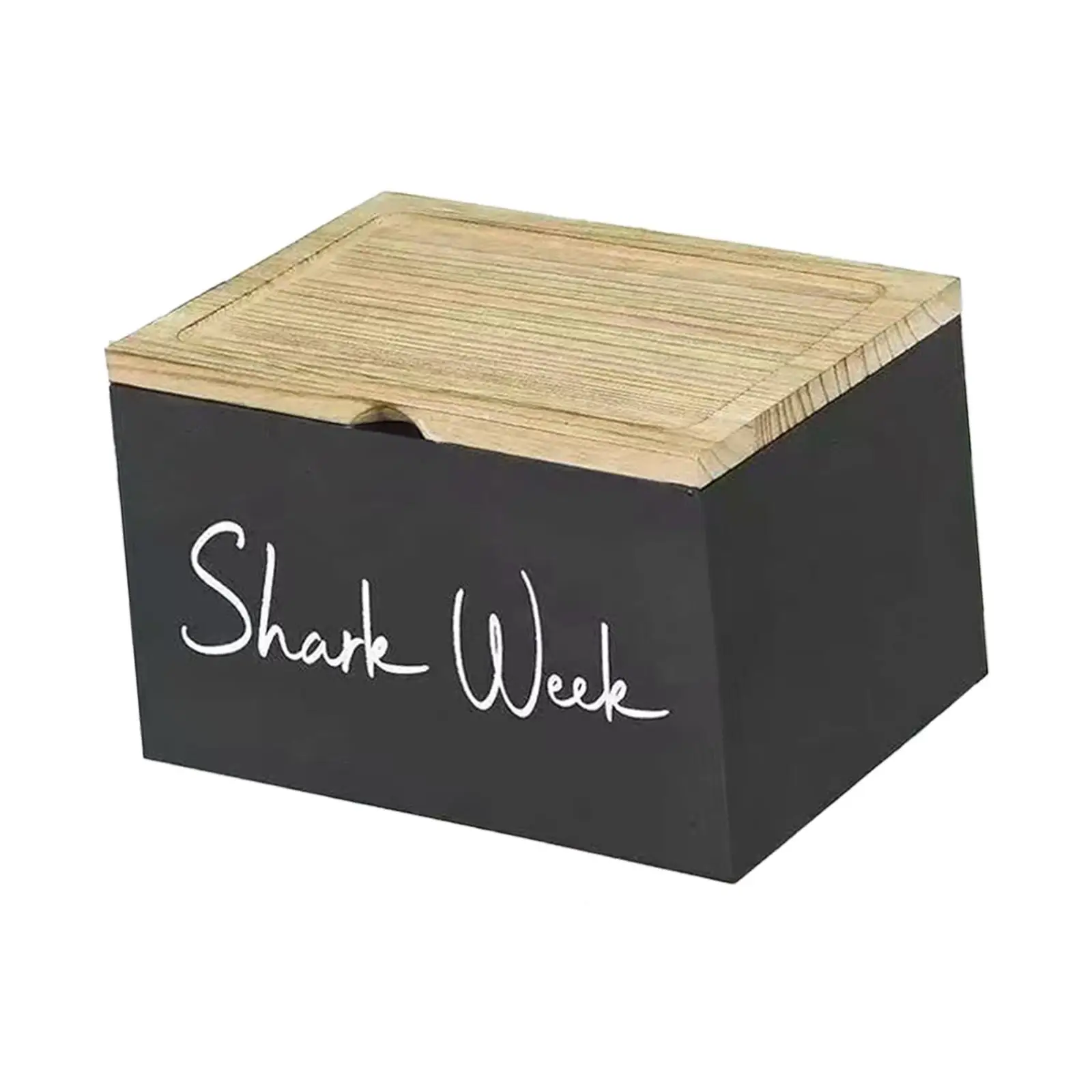 Tampon Holder for Bathroom Farmhouse Hinged Lid Feminine Product Organizer