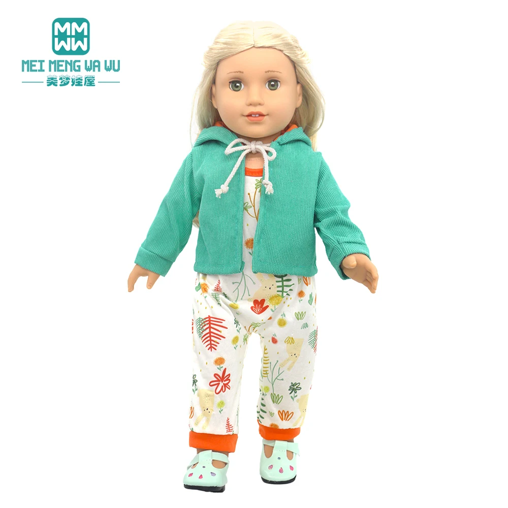 Toys Doll clothes 43cm New born doll American doll accessories Fashion jackets, jeans, shoes gift