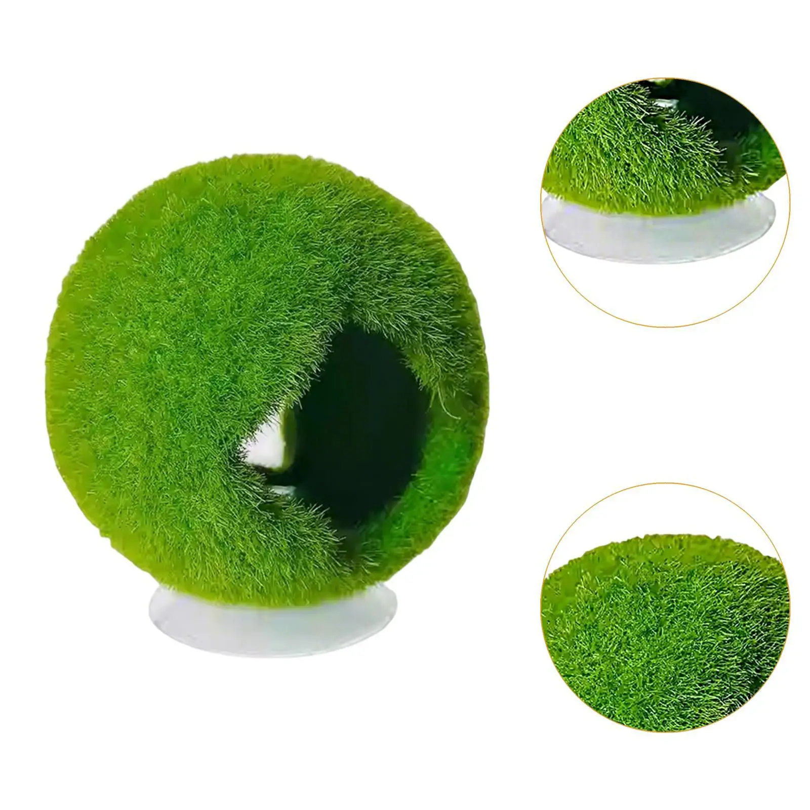 Fish Tank Hideaway Shelter Green Cave Ornament Resin Aquarium Accessory for Breeding and Hiding Fish