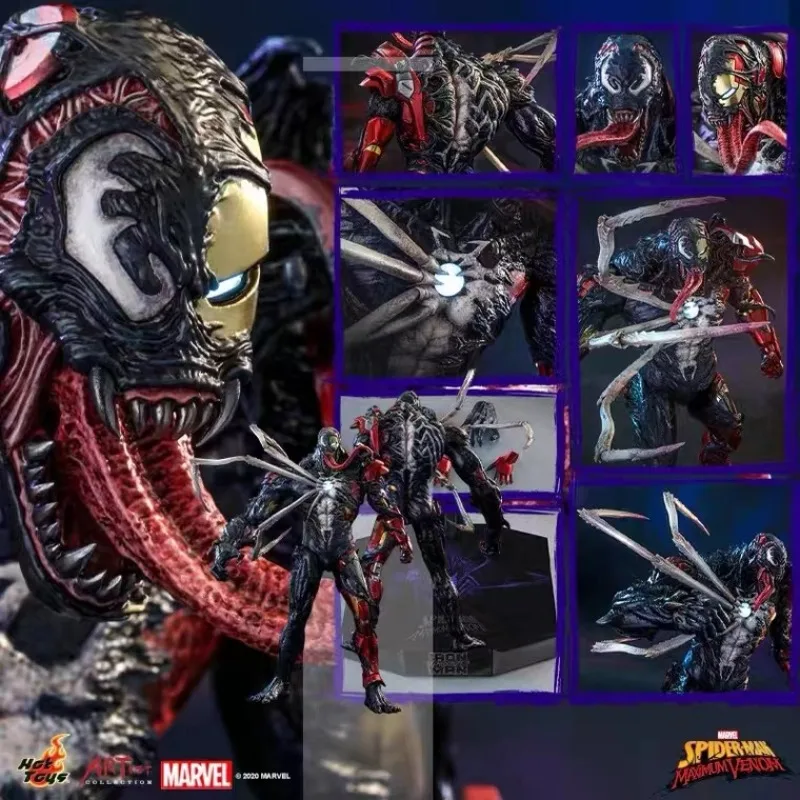 In Magazzino Hot Toys 1/6 Ac04 Spider Man Max Venom Iron Man Deluxe Edition Action Figure Hobby Modello Da Collezione Figure Giocattolo Regali