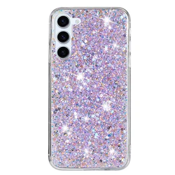 Sparkling Glitter Phone Case with Protective Cover - Galaxy S24Plus (PURPLE)