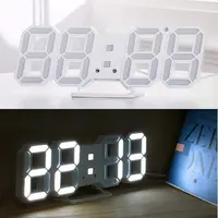 3D LED Digital Wall Clock Alarm Date 3