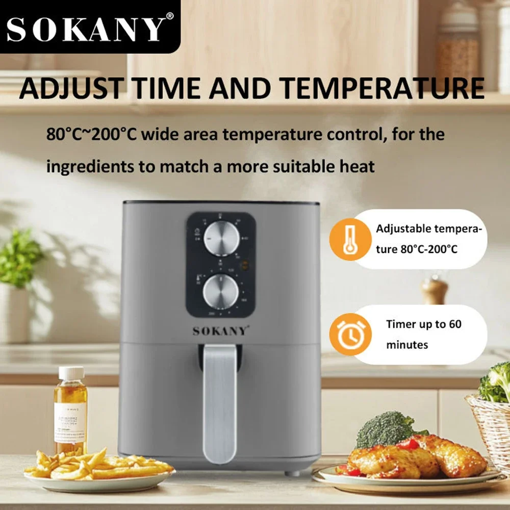 Multi-function Air Electric Fryer High-capacity Low-fat High-power Non-stick Baking Pan Potato Chips Grilled Chicken