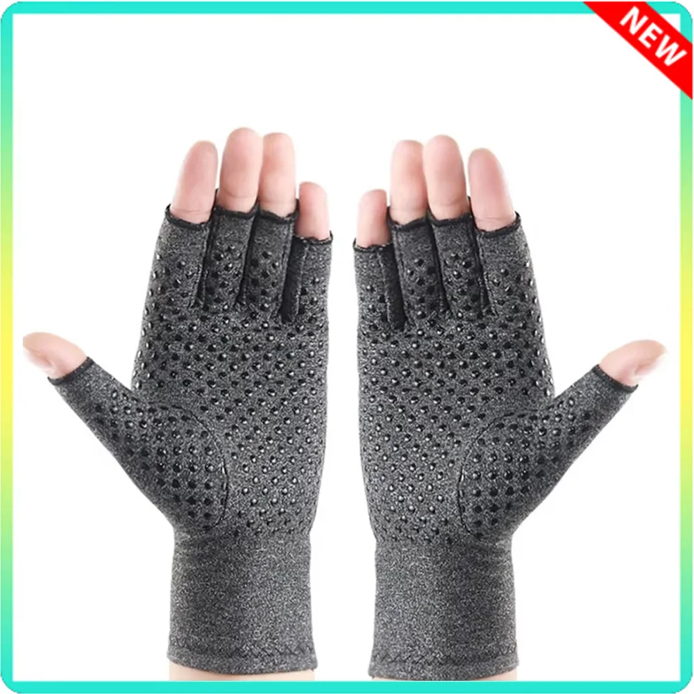 Compression Gloves Arthritis Gloves 1 Pair Wrist Support Joint Pain Relief Hand Brace Women Men Therapy Wristband