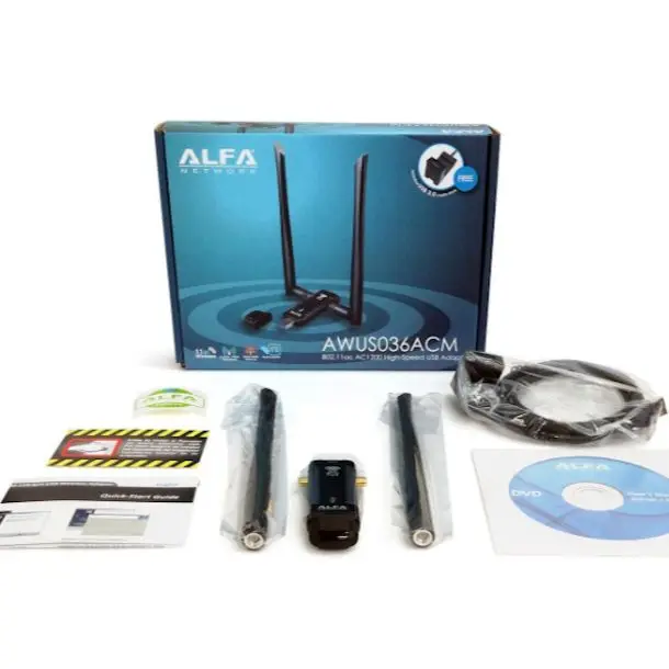 2台セット　ALFA AWUS036ACH by Kali Linux新品未開封 Alfa AWUS036ACH WiFi adapter install on Kali Linux | Ivan