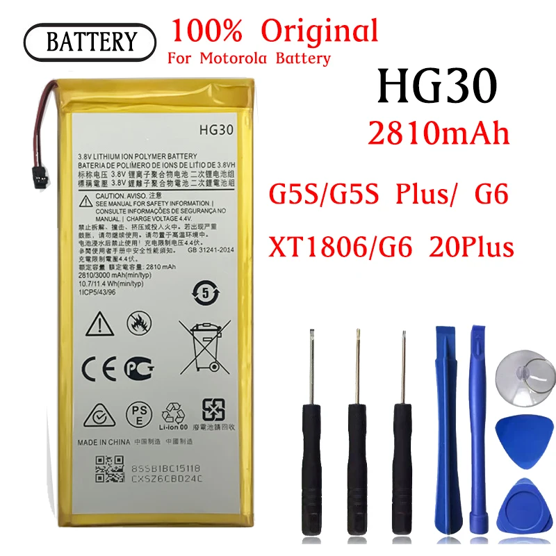 

HG30 BATTERY FOR Motorola Moto XT1794 XT1792 G6 XT1925 G5SPlus XT1791 XT1795 XT1805 XT1803 G6 Original Capacity PHONE Bateria