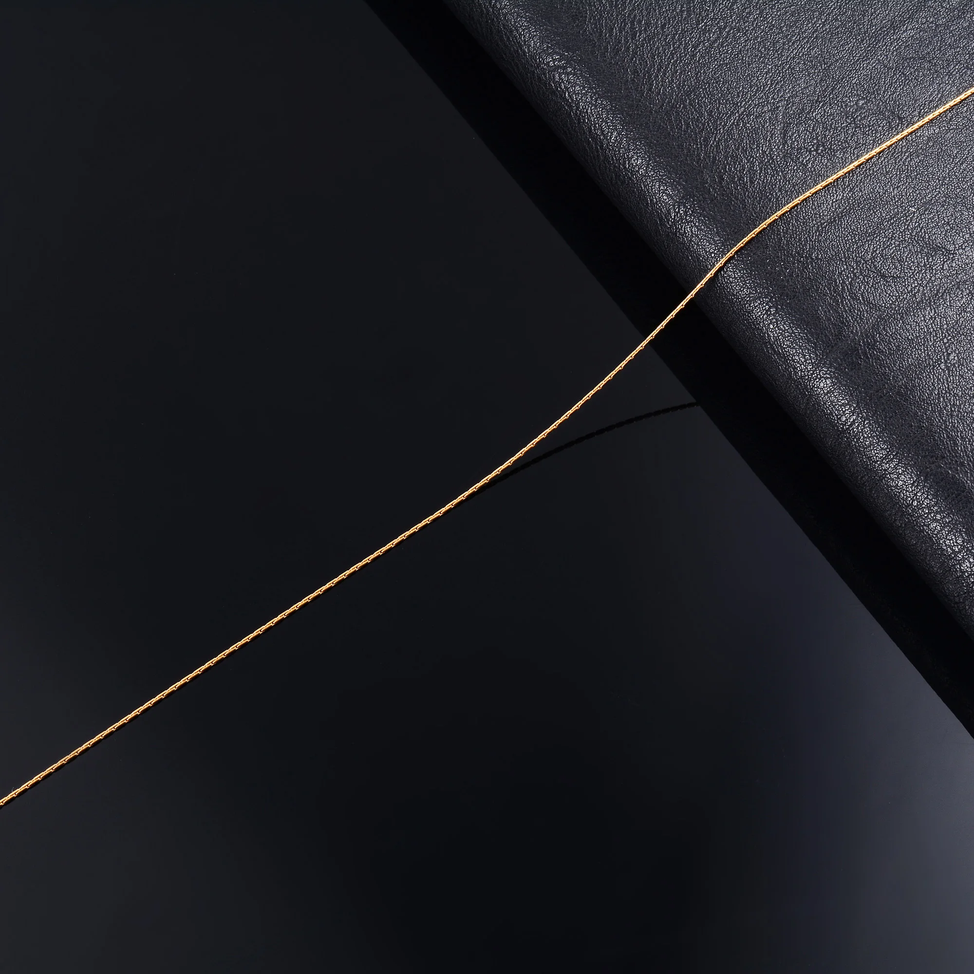 Collier fin plaqué or, chaîne de câble à maillons, accessoires de bijoux en acier inoxydable 316L sur le cou pour femmes, ras du cou, cadeau