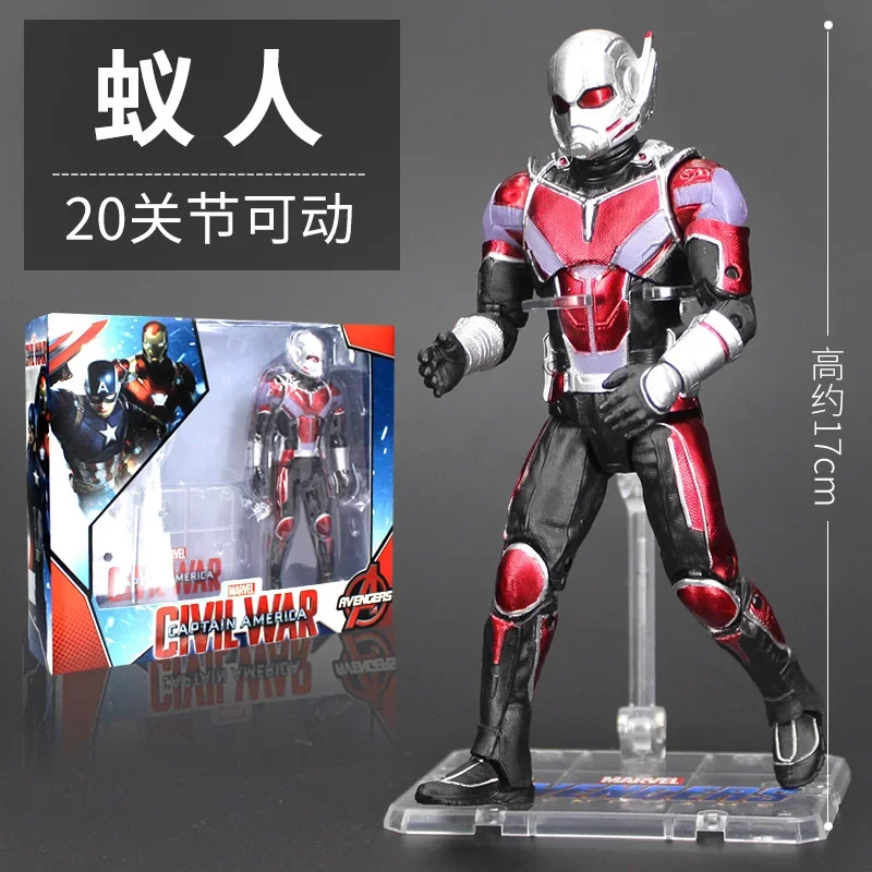 thumbnail image 1 of Figura de acción de Marvel Avengers Black Panther Ant-man, juguetes articulados y móviles, modelo de adorno, colección, muñecos, regalos sorpresa, 1 of 5