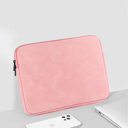 Stylish and Durable Laptop Sleeve Bag - Portable Cover Case - 15-15.6 inch (Pink)