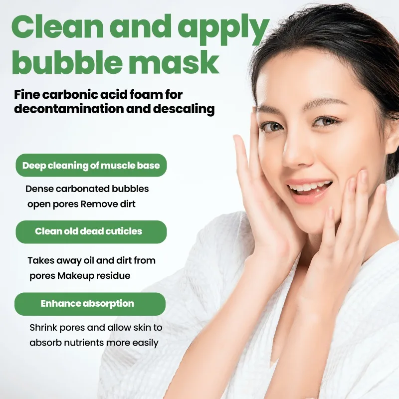 Description Picture 4 of itemCleansing Applicator Bubble Mask Moisturizing Gentle Applicator Oxygen Blackhead & Acne Cleansing Mud Mask
