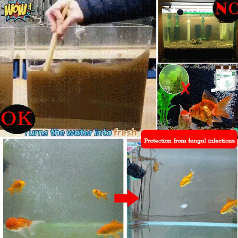 Fish Tank Dechlorination Water Purifier Aquarium Dechlorination Water Purifier Quality Stabilizer Balance fish tank water purifier
