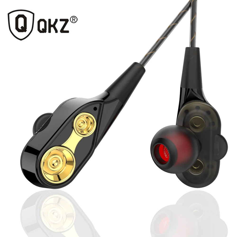 모바일 소음 감소 게이머용  QKZ CK8 핸즈프리 헤드폰, 마이크 포함, 3.5mm 스포츠 하이파이 이어 포드, 도매 판매