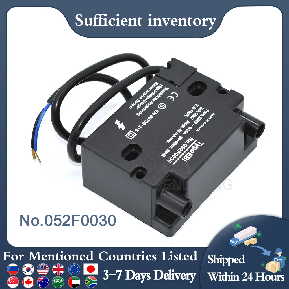 para o tipo do Queimador de Gás Ebi No.052f0030 230v 0.0.25a 5060hz Sek.15kv Danfoss 15kv Igniton tipo Transformador Ebi 052f0030 Novo