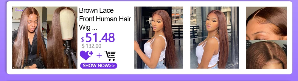 DOMINO HAIR Straight Lace Front Human Hair Wigs For Women 13X4 Lace Frontal Wig Brazilian Straight Lace Closure Wig 4X4 Lace Wig