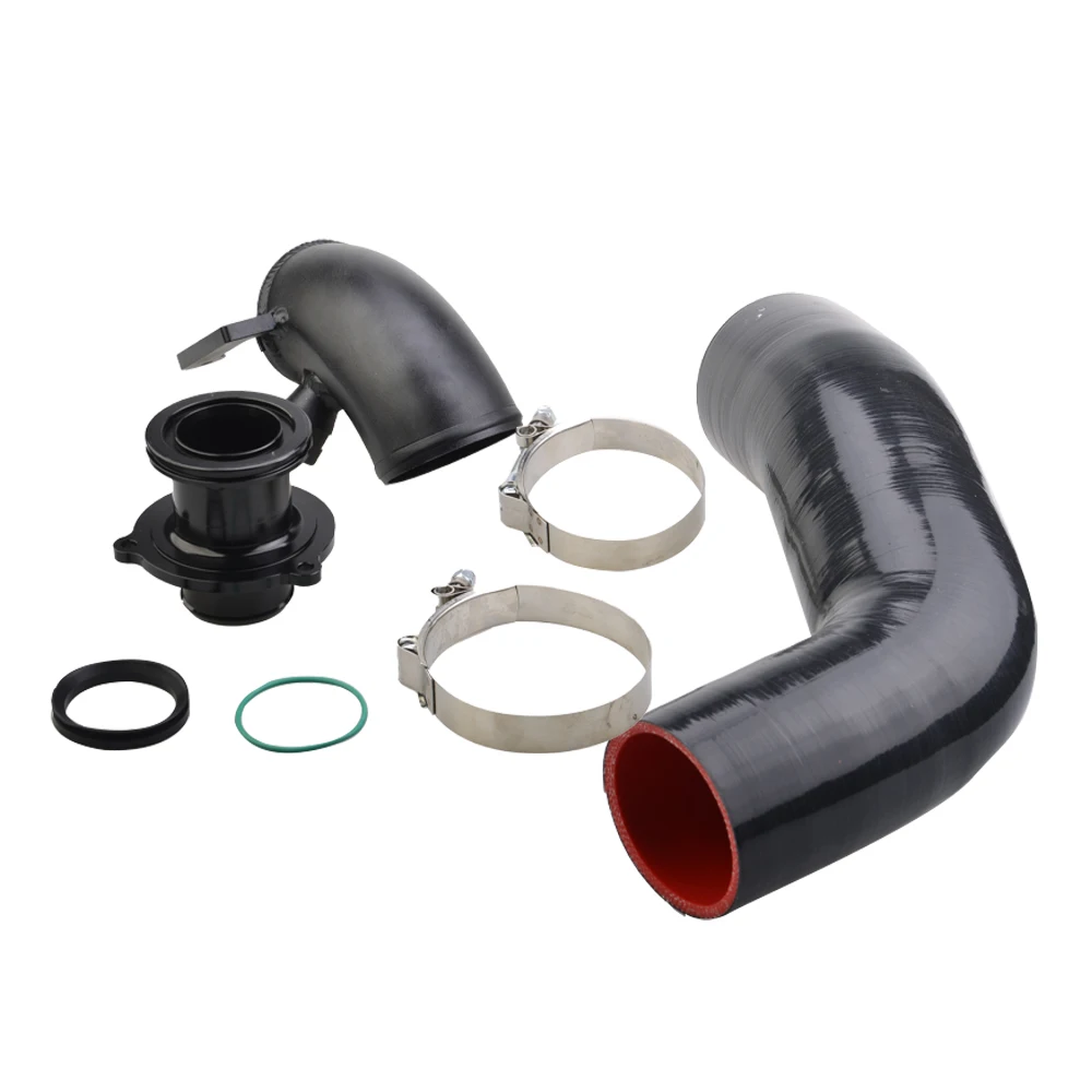 Turbo Inlet Elbow Muffler Delete With Silicone Intake Hose Pipe For VW