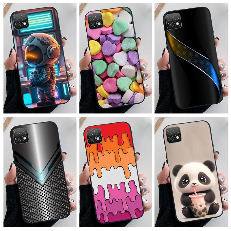 Elegant Black Soft TPU Silicone Protective Case - Lovely Painted Design