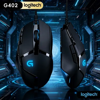 Logitech G402 Gaming Mouse 500 IPS Speed 8 Customizable Buttons 4 DPI Levels 32-Bit Processor 1Ms Response For Gamers 1