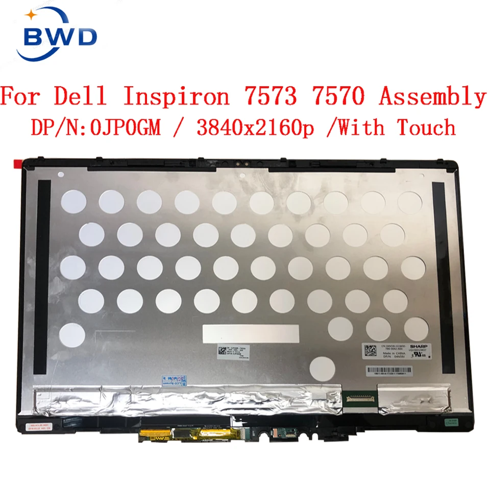 15.6" Full HD LCD Touch Screen Assembly For Dell Inspiron 15 7570 - 1080P IPS Display Replacement