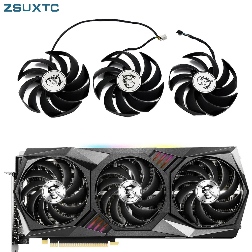 Muslim90 Mm 4Pin Per Msi Geforce Rtx3080 3080Ti Rtx3060 3060 Ti Rtx 3070 3080 3090 Gaming X Trio Ventole Per Schede Grafiche