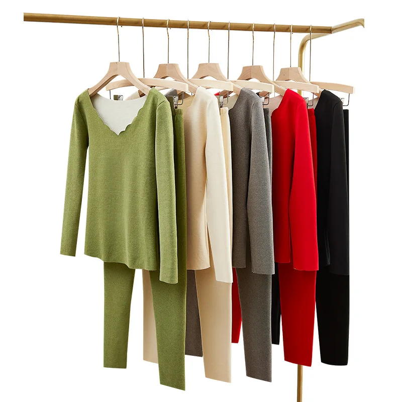 

Женская Термофутболка, блузка, длинные брюки, комплект термобелья, одежда, теплая одежда