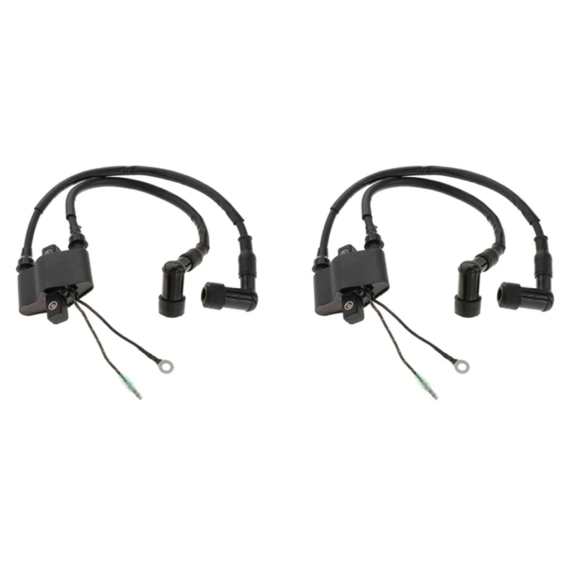 

2X Outboard Boat Motor Ignition Coil Parts 3G2-06040-4 803706A1 3G2-06040 3G2060404 For Tohatsu 9.9 15 18HP