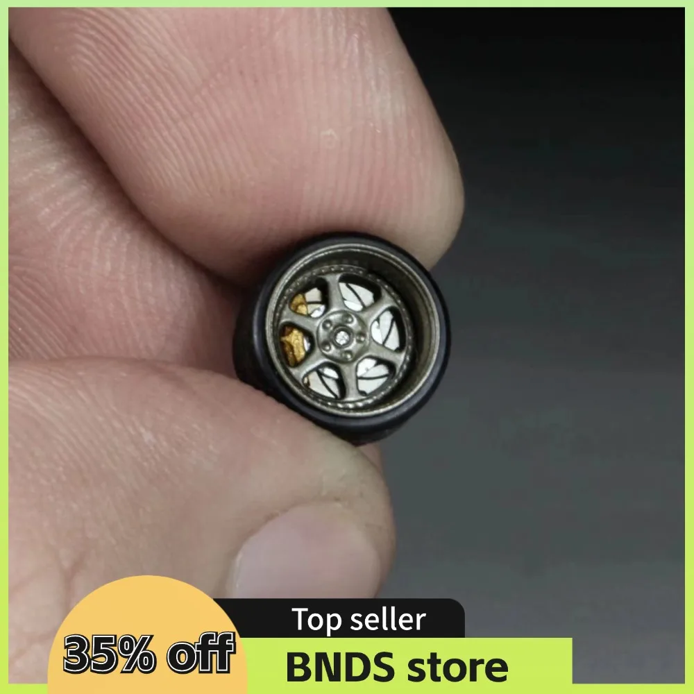 BNDS 1/64 금속 수정 부품, 소형 브레이크 디스크 레이싱 견인 후크, 앞 유리 와이퍼, 모델 자동차 레이싱 차량 장난감, 신제품