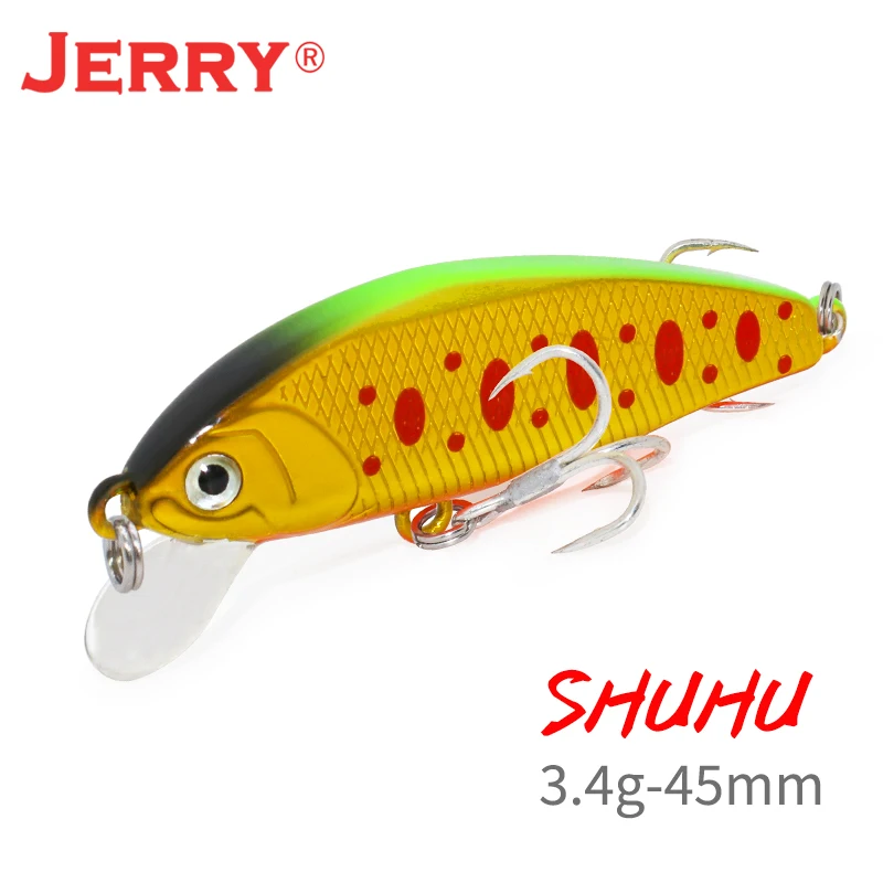 Jerry Arrow Sinking Casting Trolling Minnow Bait 90mm Treble Hook Trout  Bass Artificial Lure Jerkbait Freshwater Fishing Tackle