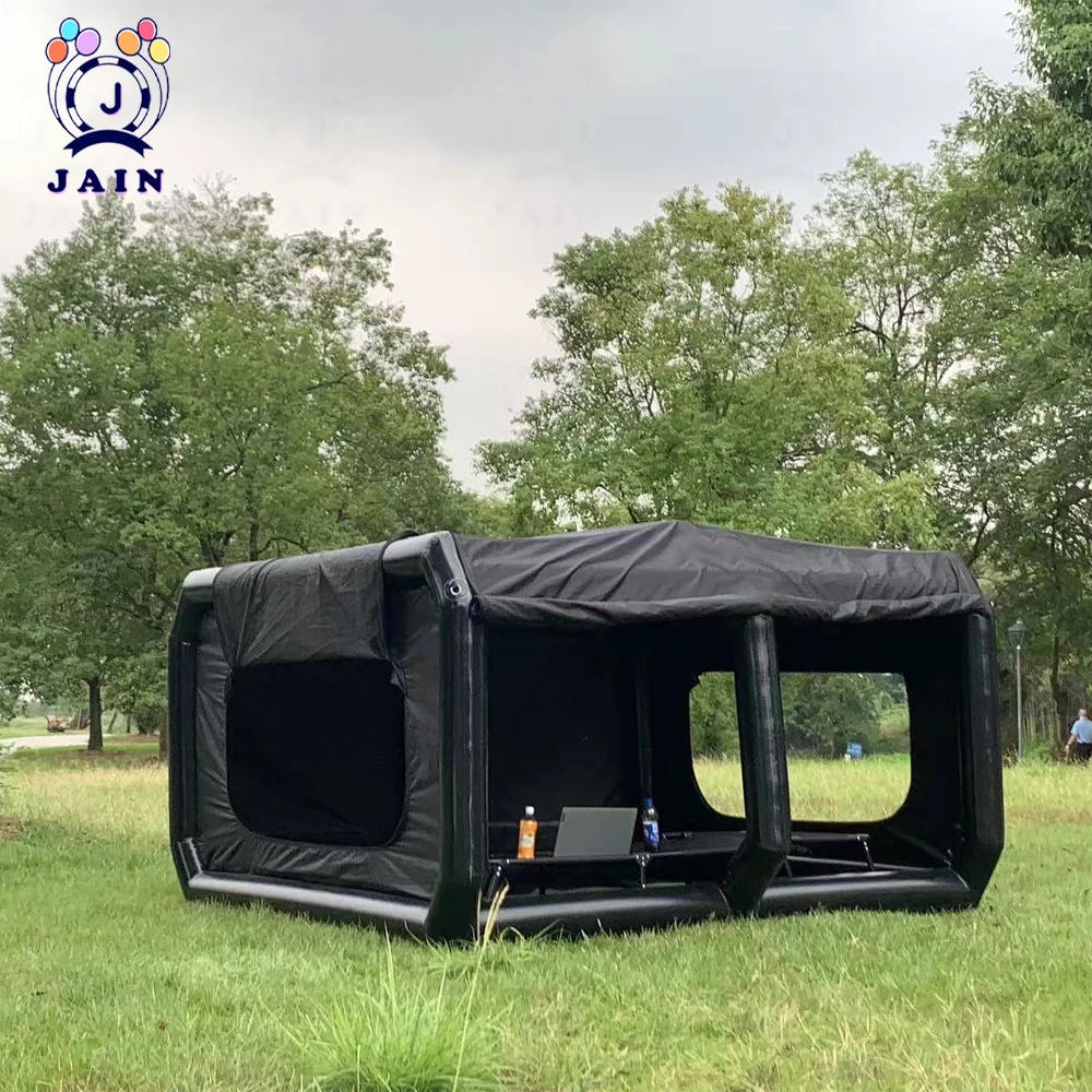 PVC Inflatable Tent with Pump for Camping, Portable House Air Station, Outdoor Living Pod, Inflatable Shelter