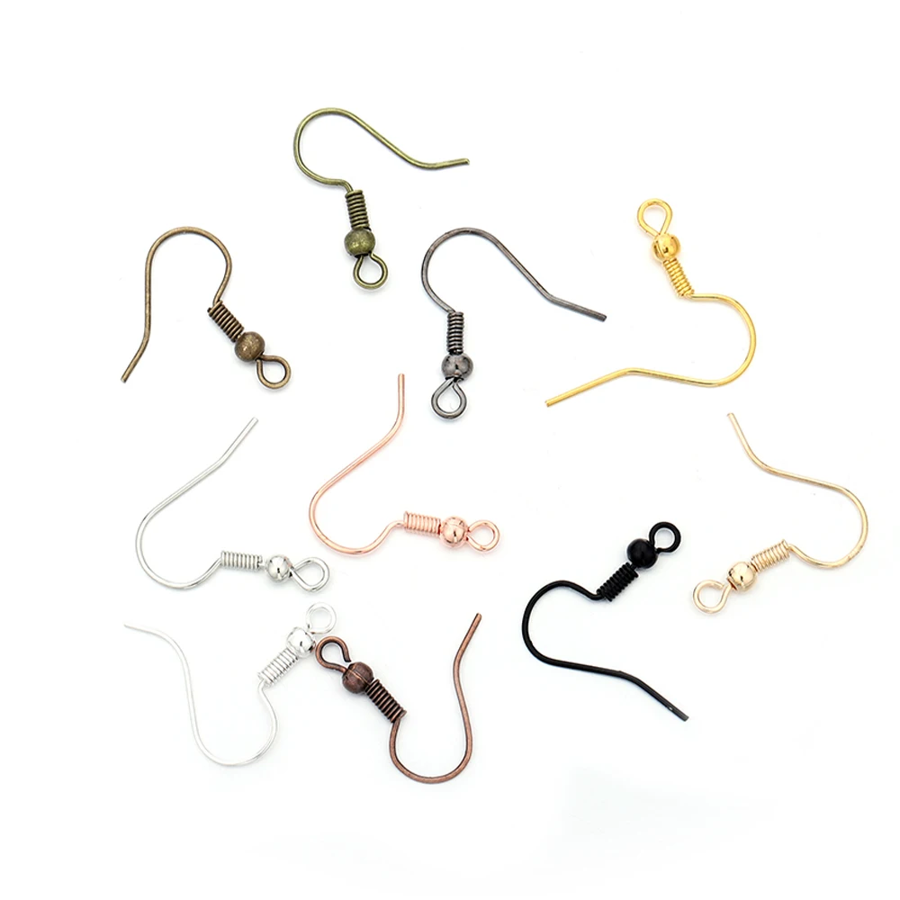 

200Pcs/Lot 20x17mm Iron Earring Hook Earwire Findings Earrings Clasps Hooks Fittings for DIY Earring Jewelry Making Accessories