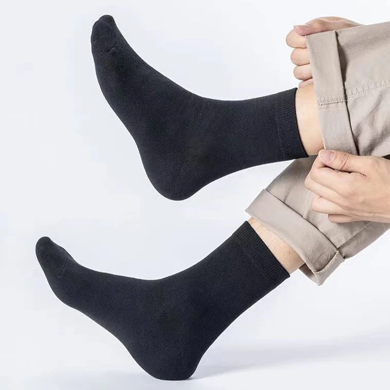 Casual Socks Middle Tube Socks Breathable Socks Business Socks 5 Pairs Mens Classic Trendy Soft Comfortable Casual Business Male Sox casual socks,middle tube socks,breathable socks,business socks