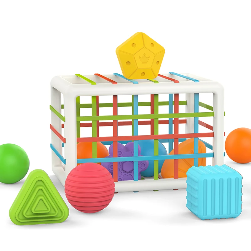 Children's Cube Color Block Sports Hand Eye Coordination Puzzle Toy Stacking Puzzle Toys