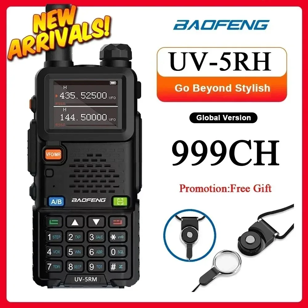 Baofeng UV5RH UV5RM Two Way Radio FM Air Band RX VHF UHF USB C