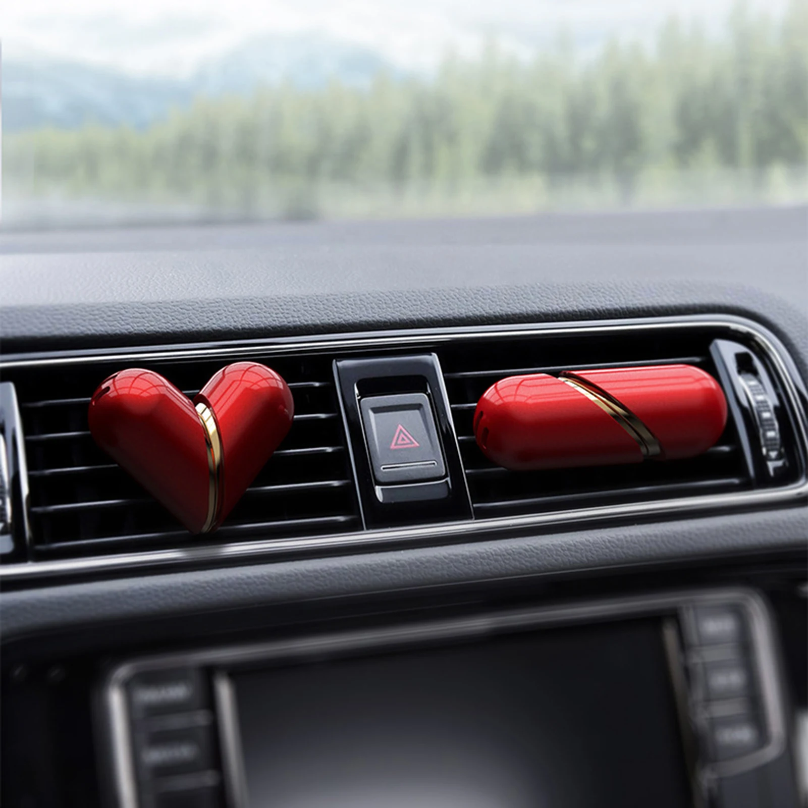 Car Air Fresheners Rotating Heart shaped Car Air Fresheners Car