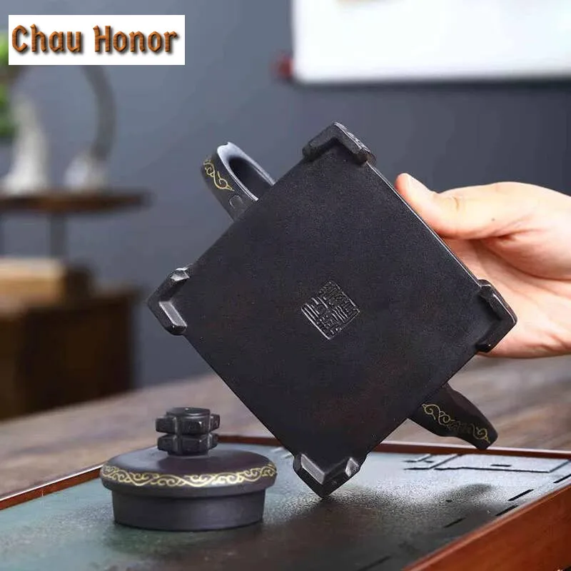 380ml Yixing High-end Handmade Tea Pot Famous Purple Clay Teapot Home Kettle Chinese Tea Ceremony Customized Collection Gifts